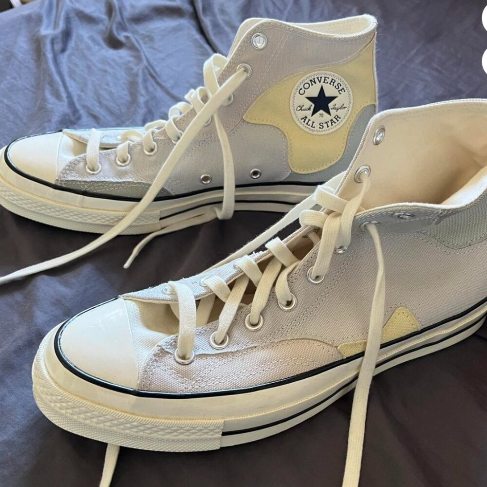 Converse Chuck 70 High Crafted Patchwork - Desert Sand Mens 10